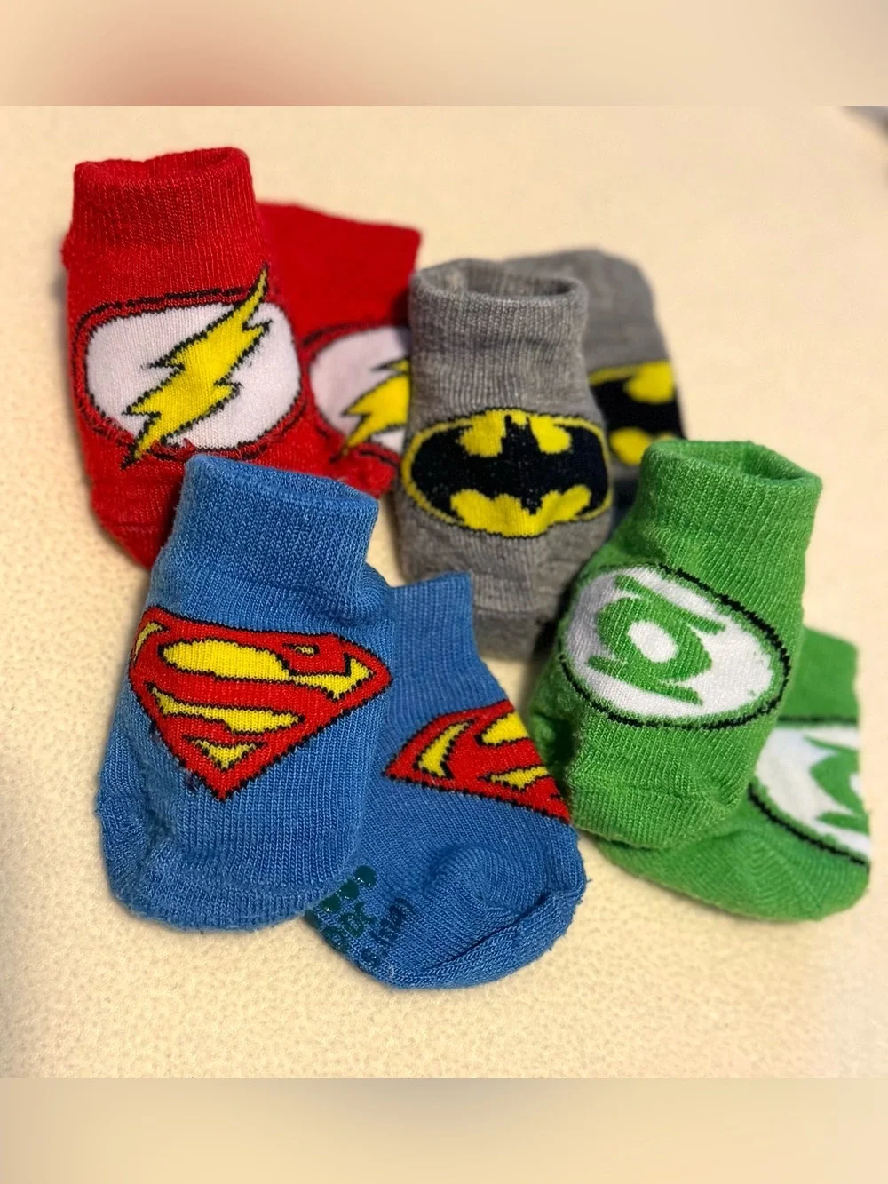 Baby Boy Socks & Booties Bundle 12pk Size 3-6M Puma, DC Comics Superheroes